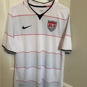 Nike USA White Jersey with Red and Black Details